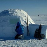 Alaska. A traditional Inupiat Eskimo igloo four miles south of Nome.