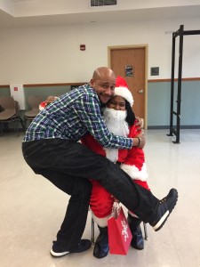 Ms. Claus has her hands full this year with Sr. School Counselor Jermaine King.